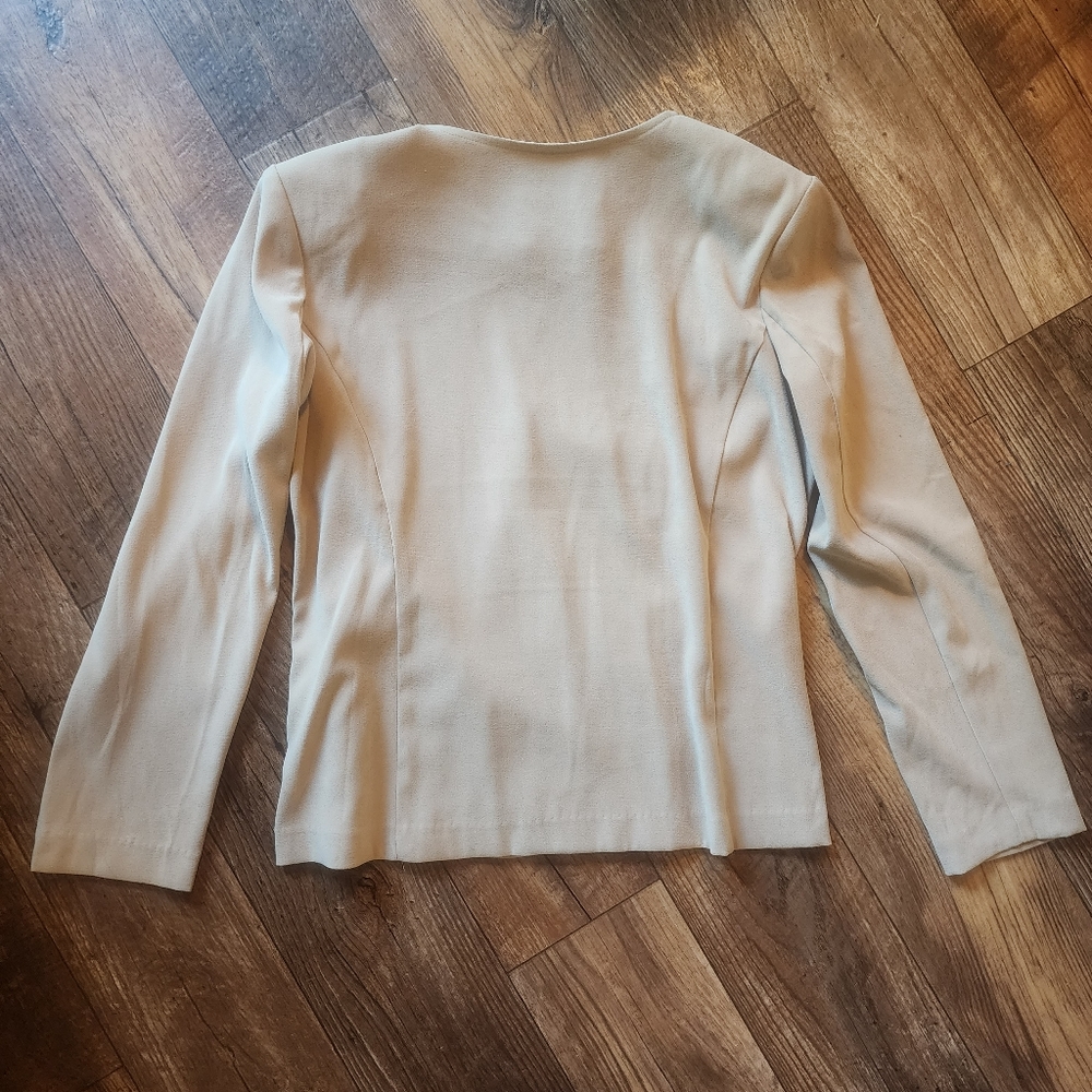 Serengeti Embroidered Blazer Micro Suede Tan Large โ - Picture 3 of 11
